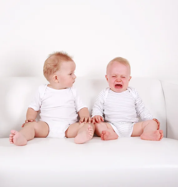 Két édes baba — Stock Fotó