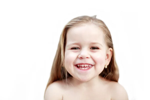 Χαριτωμένο και χαμογελαστό κορίτσι — Φωτογραφία Αρχείου
