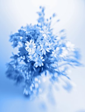 Abstract flowers in vase clipart