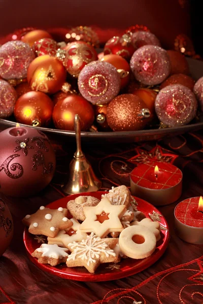 Pyszne ciasteczka świąteczne — Zdjęcie stockowe