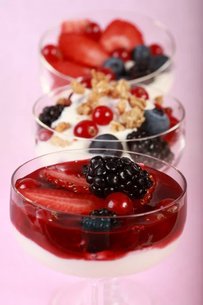 Iogurtes saudáveis — Fotografia de Stock