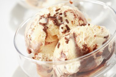 Straciatella ice cream clipart