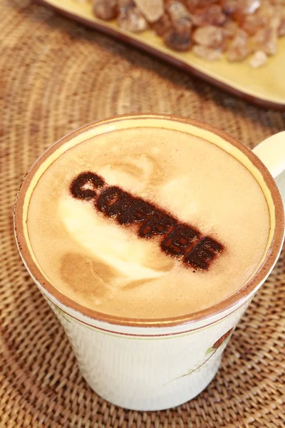 Delicioso café com leite — Fotografia de Stock