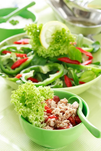 Salada com tunny — Fotografia de Stock