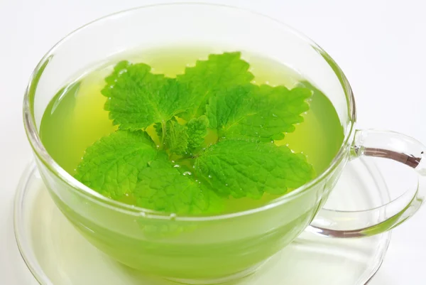 Zielona herbata ziołowa — Zdjęcie stockowe
