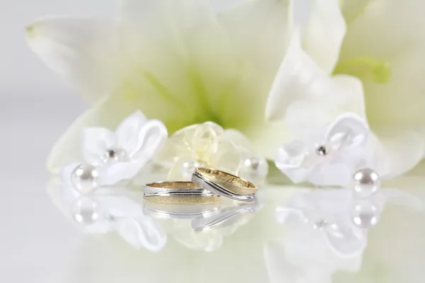 Witte bruiloft — Stockfoto