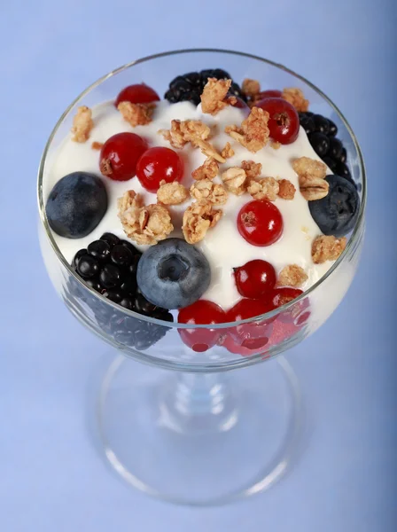 Vit yoghurt — Stockfoto