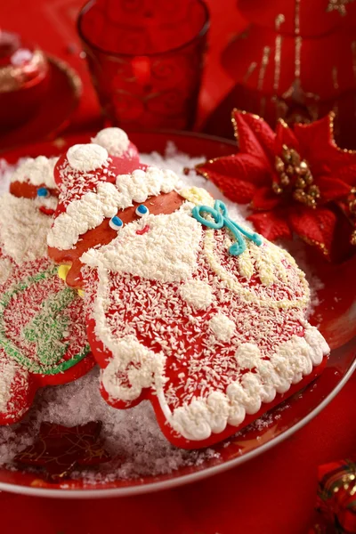 Pepparkakor jultomten till jul — Stockfoto