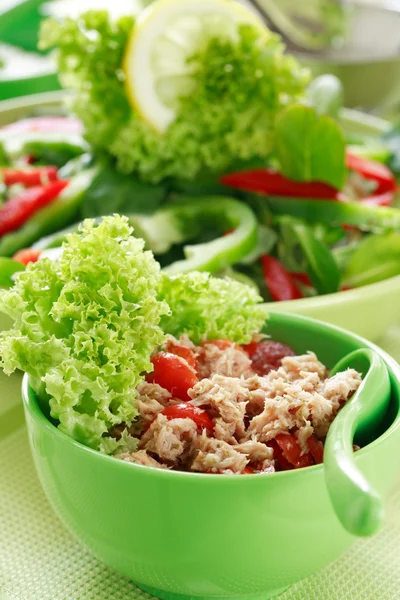 Salad with tunny Royalty Free Stock Images