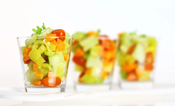 Drie kleine salades — Stockfoto