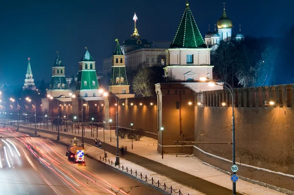 Νυχτερινή Μόσχα Φωτογραφία Αρχείου