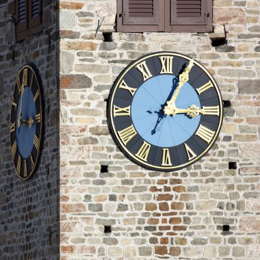 Church Tower with Clock clipart