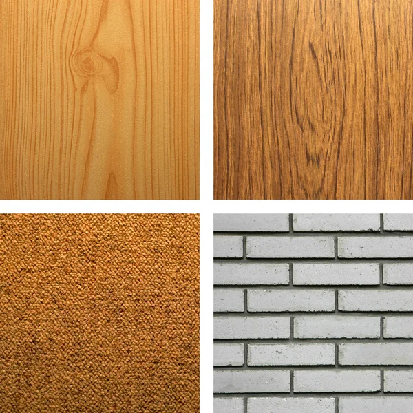 Fond de bois, tapis et mur — Photo