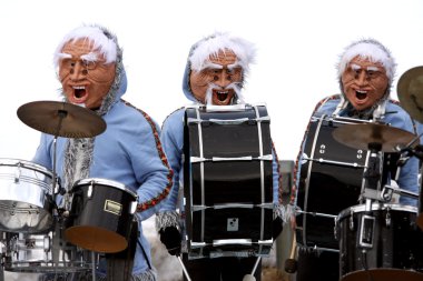 Group of Masquerades at Carnival clipart