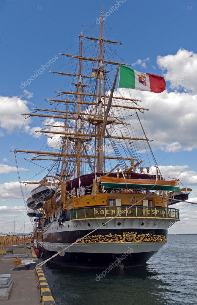 Legendary Italian Navy sailing ship — Stock Photo © filyagin #2533804