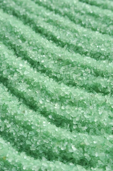 Green crystals of sea salt — Stock Photo, Image