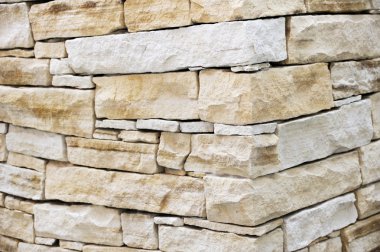 Wall made from sandstone bricks clipart