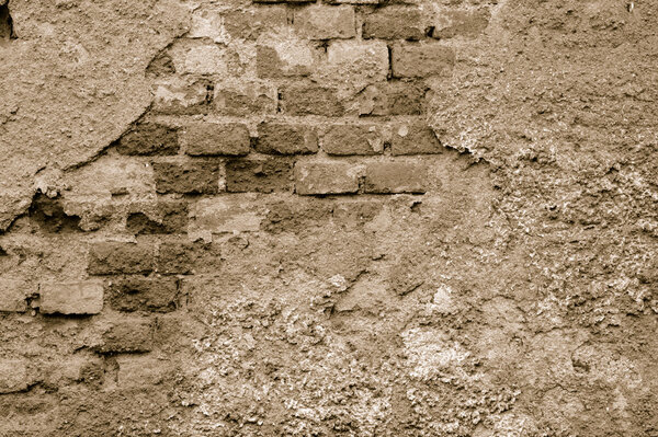 Old wall - monochrom