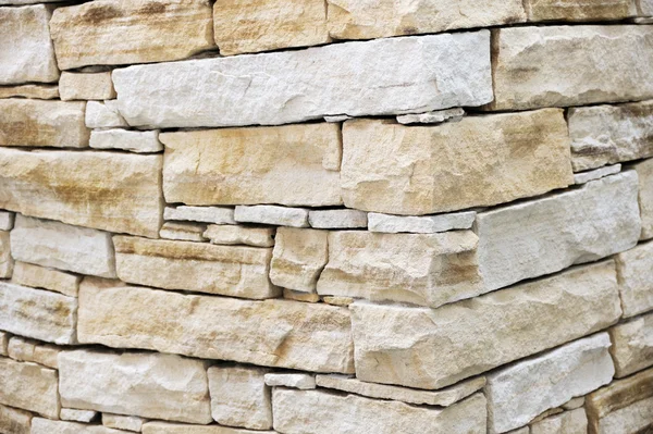 Wand aus Sandsteinziegeln — Stockfoto