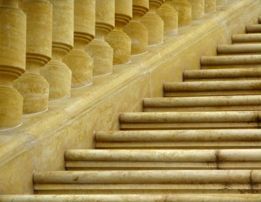 Old staircase - balustrade clipart