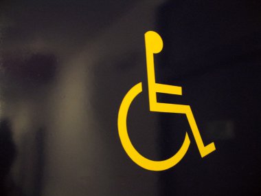 Wheel chair access sign