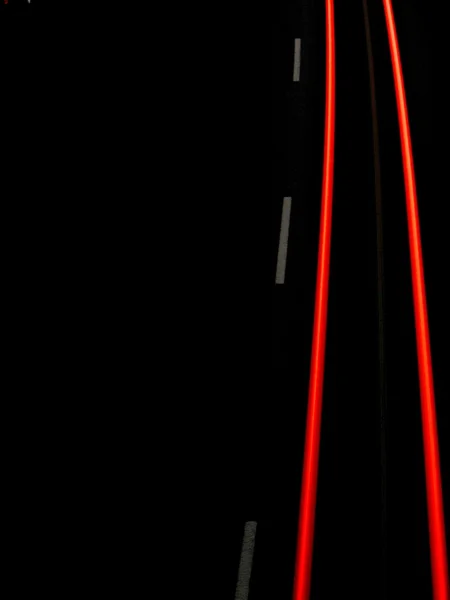 Luces del tráfico nocturno — Foto de Stock