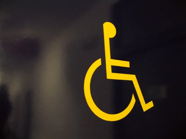 Wheel chair access sign — Stock Photo, Image