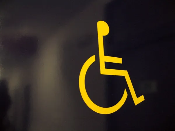 stock image Wheel chair access sign