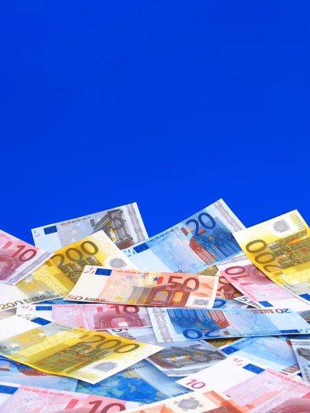 Banknoty euro - tło — Zdjęcie stockowe