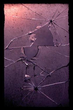 Abstract background of cracked glass