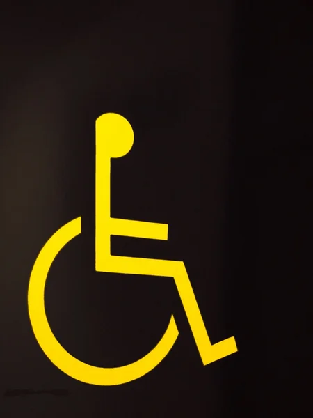 Znak dostępu na wózku inwalidzkim — Zdjęcie stockowe