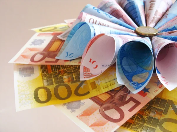 Eurobiljetten - bloem — Stockfoto