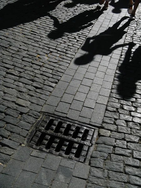 Sombras en la calle — Foto de Stock
