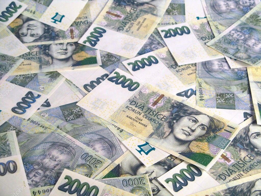 Money - Czech crowns notes