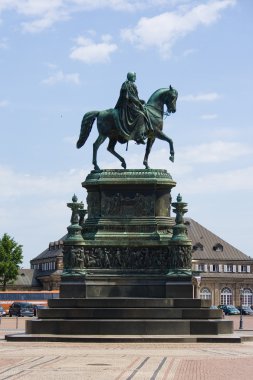 Statue of King Johann (John) clipart