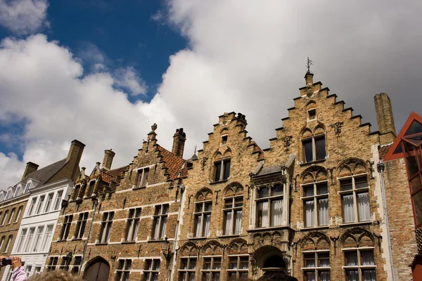 Будинок Фламандський стиль вулиці — стокове фото