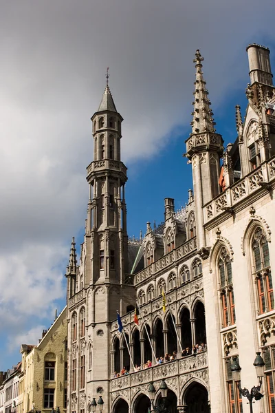 Hlavní městská radnice v brugges, Belgie — Stock fotografie
