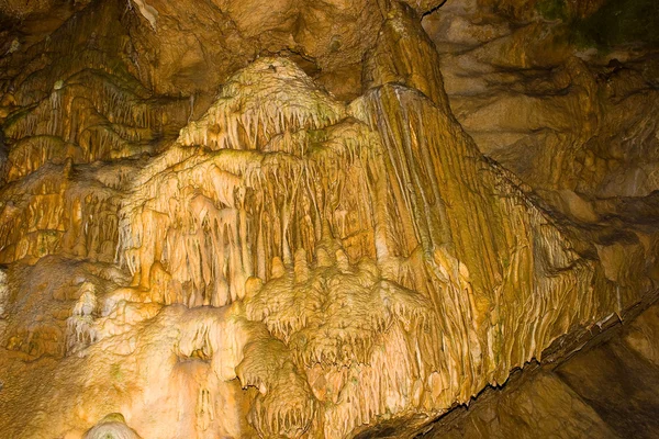 stock image Stalactite wall in Ardens cave