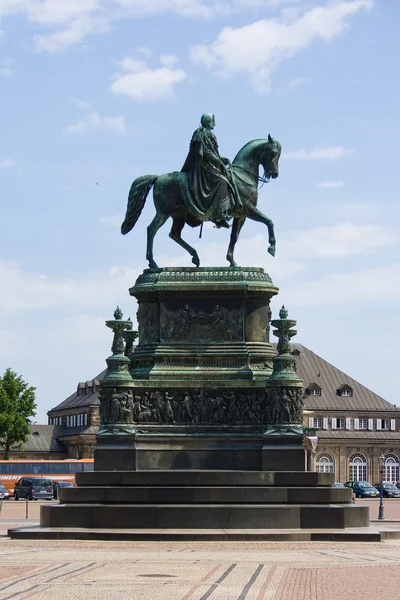 Άγαλμα του βασιλιά Johann (John) Εικόνα Αρχείου