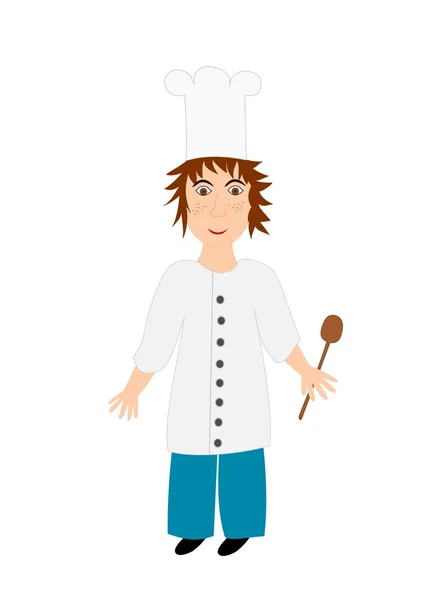 Kucharz (szef kuchni) - ilustracja — Zdjęcie stockowe