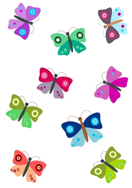 Mariposas - ilustración —  Fotos de Stock