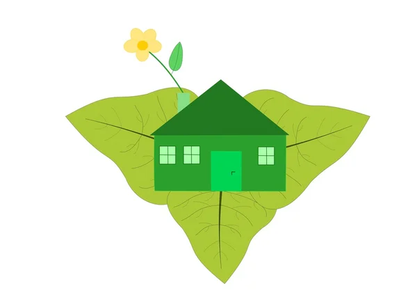 Ekologiczny dom — Zdjęcie stockowe