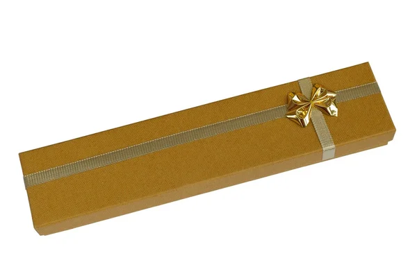 stock image Golden gift box