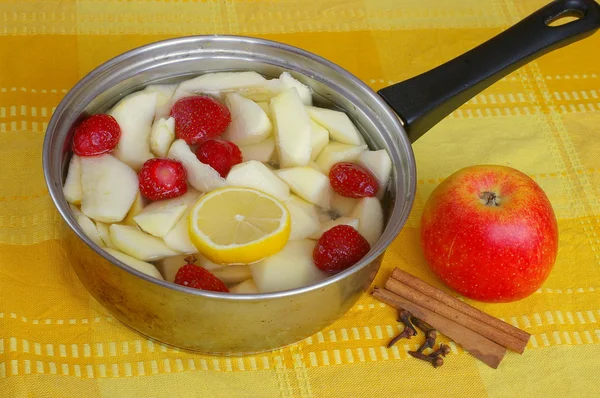 애플 설탕에 절인 과일 — 스톡 사진