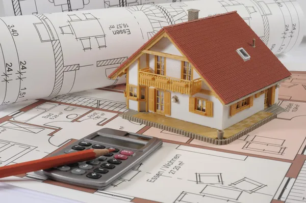 Plan van de bouw van het huis — Stockfoto