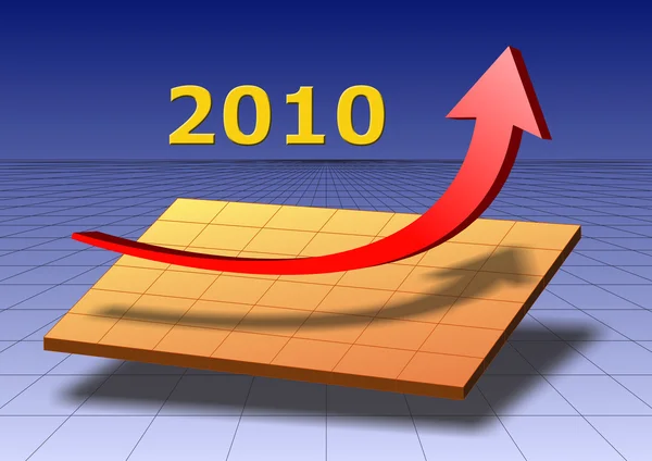 Iş grafik 2010 — Stok fotoğraf