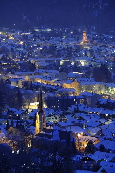 Città tedesca Garmisch-Partenkirchen — Foto Stock