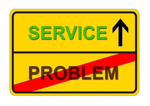 Problemet service — Stockfoto