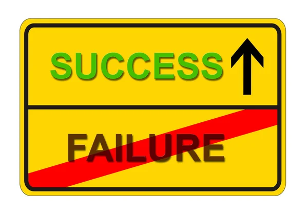 FAILURE SUCCESS — 图库照片