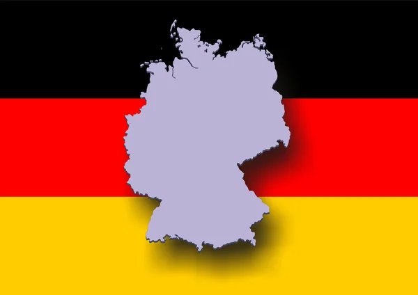 Карта Германии — стоковое фото